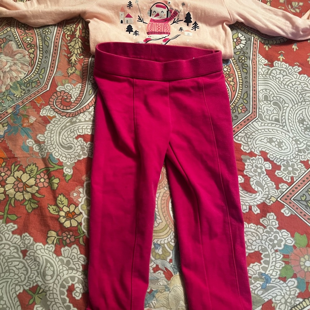 Kids pink Janie & Jack size 3 pants & Top